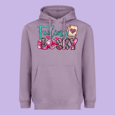 Feeling Lucky Heavyweight Hoodie Designed By Oliviacreatesart