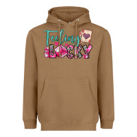 Toasted Coconut feeling lucky Heavyweight Hoodie - OliviaCreatesArt
