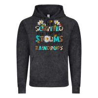 Vintage Black ive survived too many storms to be bothered by rai Vintage Hoodie - NancyCooperArtShop