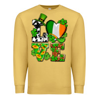 Antique Gold Love St. Patrick's Premium Sweatshirt - OliviaCreatesArt