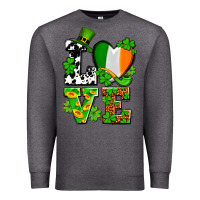 Charcoal Heather Love St. Patrick's Premium Sweatshirt - OliviaCreatesArt