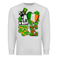 Dove Grey Love St. Patrick's Premium Sweatshirt - OliviaCreatesArt
