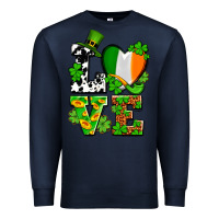 Navy Love St. Patrick's Premium Sweatshirt - OliviaCreatesArt