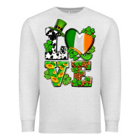 Oatmeal Heather Love St. Patrick's Premium Sweatshirt - OliviaCreatesArt