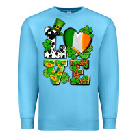 Ocean Blue Love St. Patrick's Premium Sweatshirt - OliviaCreatesArt