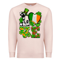 Pale Pink Love St. Patrick's Premium Sweatshirt - OliviaCreatesArt