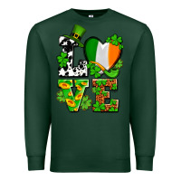 Sports Green Love St. Patrick's Premium Sweatshirt - OliviaCreatesArt