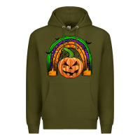 Army Green halloween rainbow Premium Hoodie - JahusDesignShop
