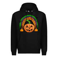 Black halloween rainbow Premium Hoodie - JahusDesignShop