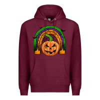 Burgundy halloween rainbow Premium Hoodie - JahusDesignShop