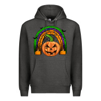 Charcoal Heather halloween rainbow Premium Hoodie - JahusDesignShop