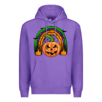 Purple halloween rainbow Premium Hoodie - JahusDesignShop