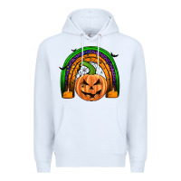 White halloween rainbow Premium Hoodie - JahusDesignShop
