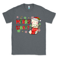Charcoal Heather merry what christmas cat Classic Tee - MaliasSmallBusiness