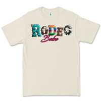 Bone rodeo babe turquoise serape cowhide leopard Premium Tee - Artiststas