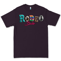 Plum rodeo babe turquoise serape cowhide leopard Premium Tee - Artiststas