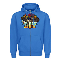 True Royal Let's get lit America Eagle 4th of july Zipper Hoodie - HowdyJamesFarm
