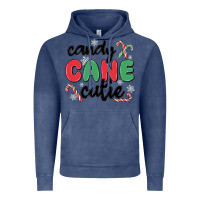 Vintage Denim candy cane cutie Vintage Hoodie - MaliasSmallBusiness