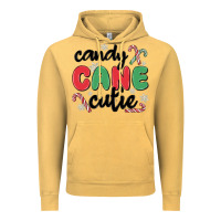 Vintage Mustard candy cane cutie Vintage Hoodie - MaliasSmallBusiness