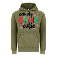 Vintage Olive candy cane cutie Vintage Hoodie - MaliasSmallBusiness