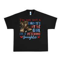 Black i'm not just a daddy's little girl Urban Heavy Tee - MaliasSmallBusiness