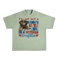 Oil Green i'm not just a daddy's little girl Urban Heavy Tee - MaliasSmallBusiness