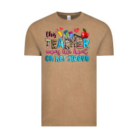 Vintage Coffee this teacher wears her her on her sleeve Vintage Tee - NancyCooperArtShop