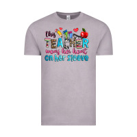 Vintage Zinc this teacher wears her her on her sleeve Vintage Tee - NancyCooperArtShop