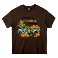 Chocolate Brown grateful thankful blessed Heavy Core Tee - JahusDesignShop