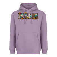 Lavender mama sunflower leopard Heavyweight Hoodie - OliviaCreatesArt