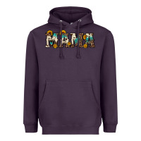 Plum mama sunflower leopard Heavyweight Hoodie - OliviaCreatesArt