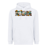 White mama sunflower leopard Heavyweight Hoodie - OliviaCreatesArt