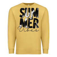 Antique Gold Summer Vibes Black White Cowhide Premium Sweatshirt - CowCowDesign