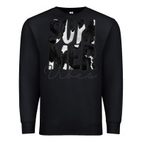Black Summer Vibes Black White Cowhide Premium Sweatshirt - CowCowDesign