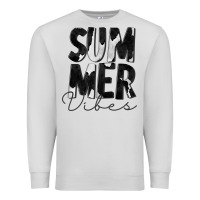 Dove Grey Summer Vibes Black White Cowhide Premium Sweatshirt - CowCowDesign