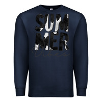 Navy Summer Vibes Black White Cowhide Premium Sweatshirt - CowCowDesign