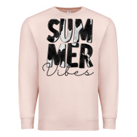 Pale Pink Summer Vibes Black White Cowhide Premium Sweatshirt - CowCowDesign