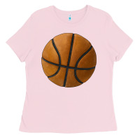 Bubblegum Pink basketball ball Ladies Tee - JahusDesignShop