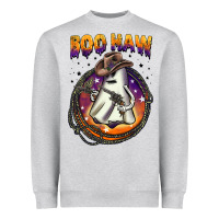 Heather Grey boo haw Heavyweight Sweatshirt - BarkalooDesign