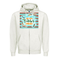 Oatmeal Heather don't make me use my teacher voice Zipper Hoodie - TumblerDesignByShophia