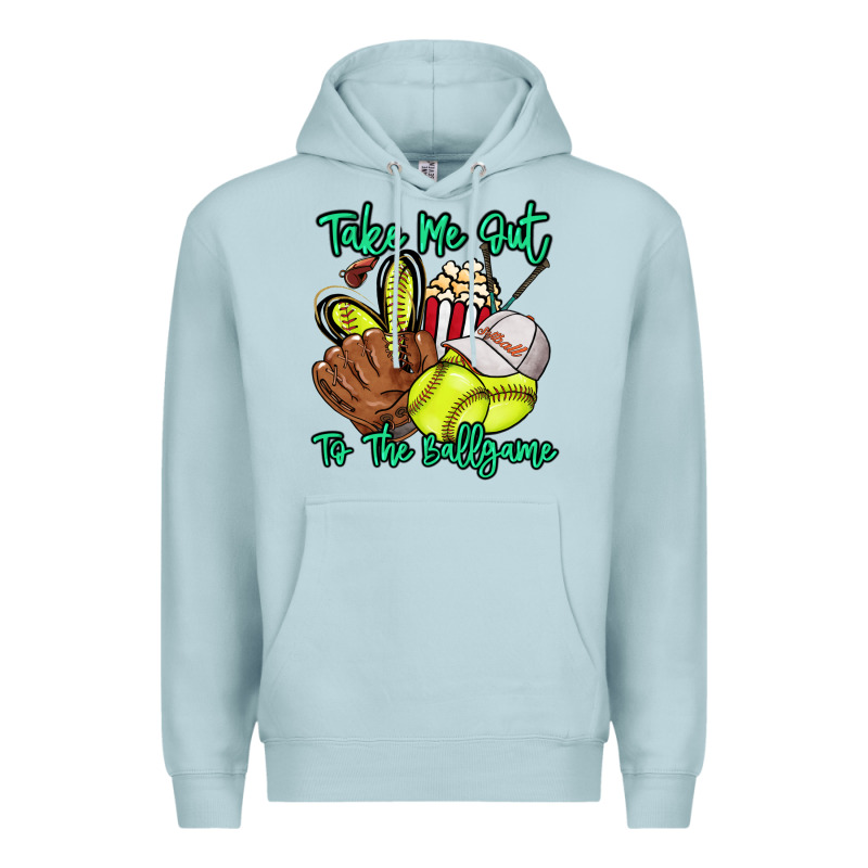 Take Me Out To The Ballgame Premium Hoodie by HowdyJamesFarm | Teevron