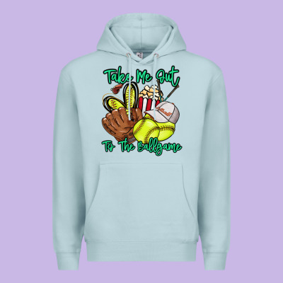 Take Me Out To The Ballgame Premium Hoodie Designed By Howdyjamesfarm