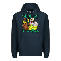Navy Take me out to the ballgame Premium Hoodie - HowdyJamesFarm
