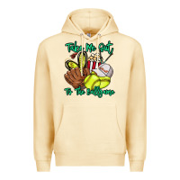 Pina Colada Take me out to the ballgame Premium Hoodie - HowdyJamesFarm