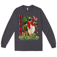 Smoke merry christmas penguin Long Sleeve Tee - LillyAllenDesigns