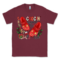 Burgundy christmas crocin around the tree Classic Tee - CowhideDigitalArt