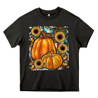 Asphalt sunflowers, pumpkin, cowhide, serape Heavy Core Tee - JahusDesignShop