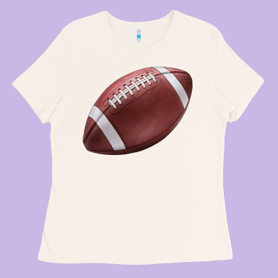 Football Ball Ladies Tee Designed By Jahusdesignshop