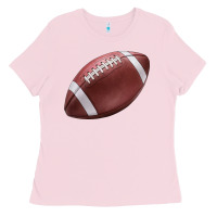 Bubblegum Pink football ball Ladies Tee - JahusDesignShop