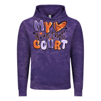 Cloud Purple my heart is on that court Vintage Hoodie - MaliasSmallBusiness